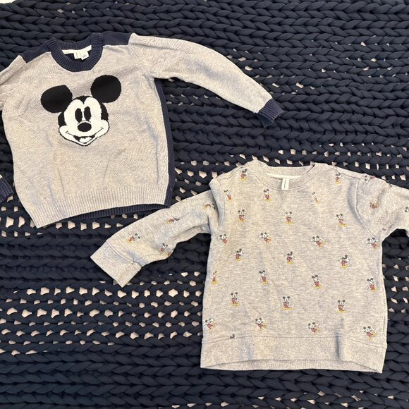 TWO (2) DISNEY X JANIE AND JACK SIZE 4 LIMITED EDITION SWEATER